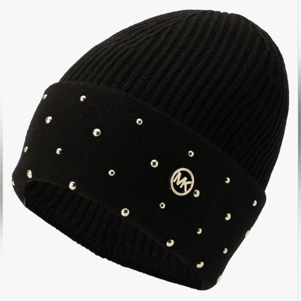 Michael Kors Scarf and Hat Set, Winter Scarf, Beanie, Wool Scarf, Winter Hat, - Picture 2 of 8